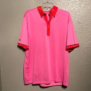 Pink and Orange Golf Shirt